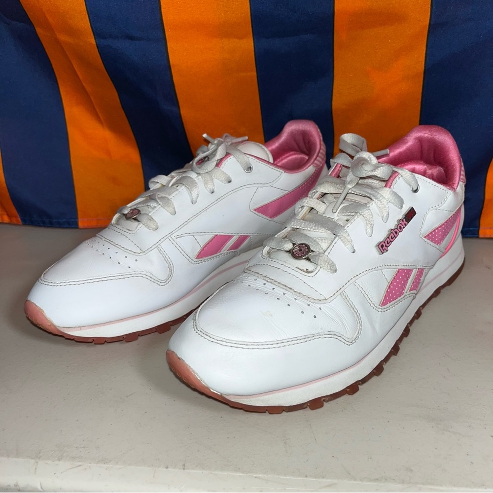 Reebok White Pink Women's Sneakers